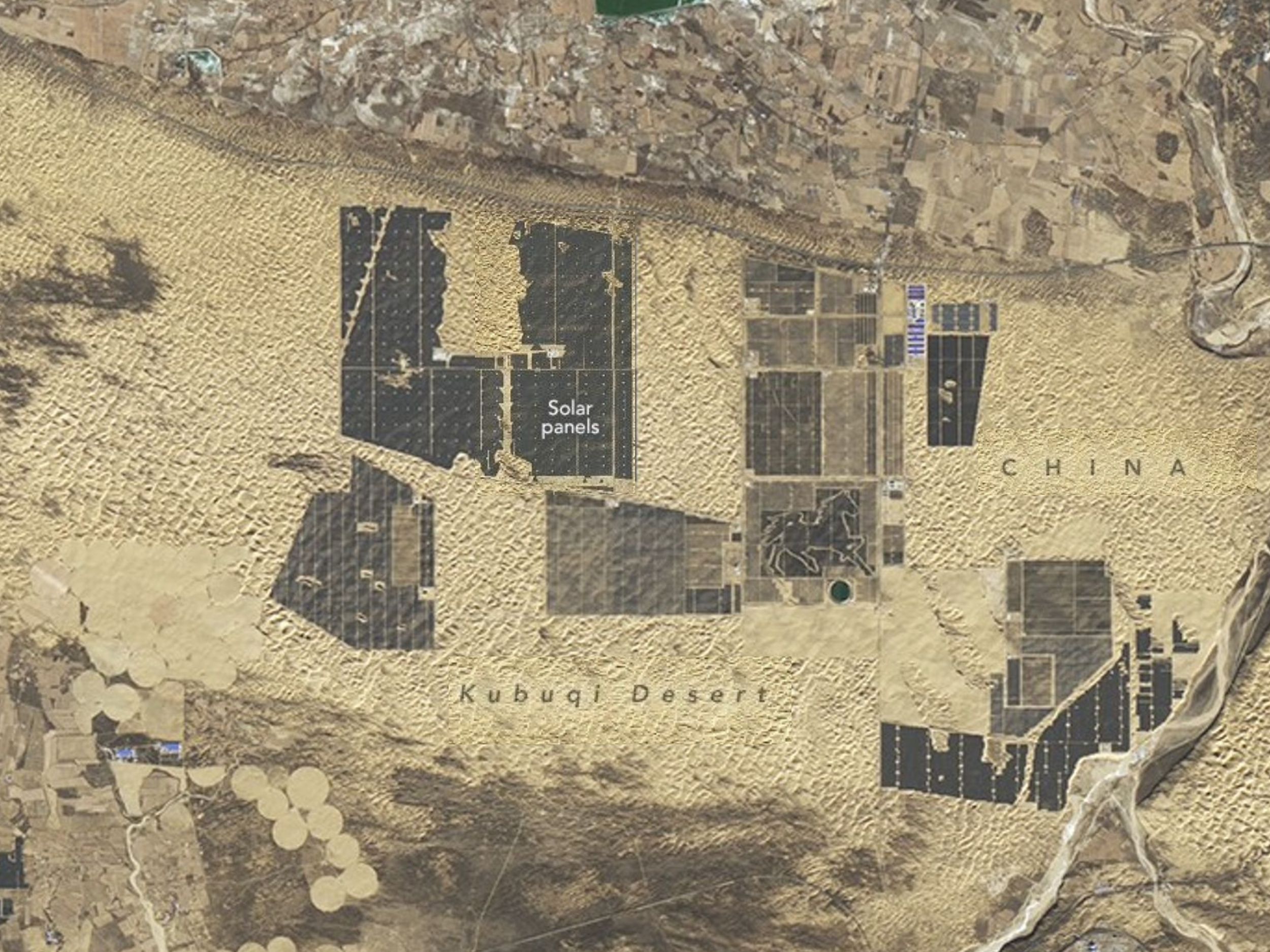 China’s green infrastructure boom is transforming deserts and is now equal to the world’s eight biggest economies